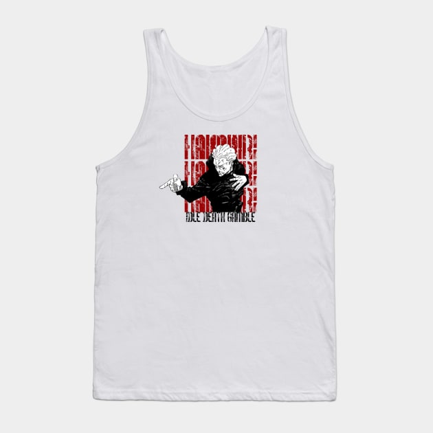 Idle Death Gamble - Kinji Hakari Art Tank Top by Blackpumpkins